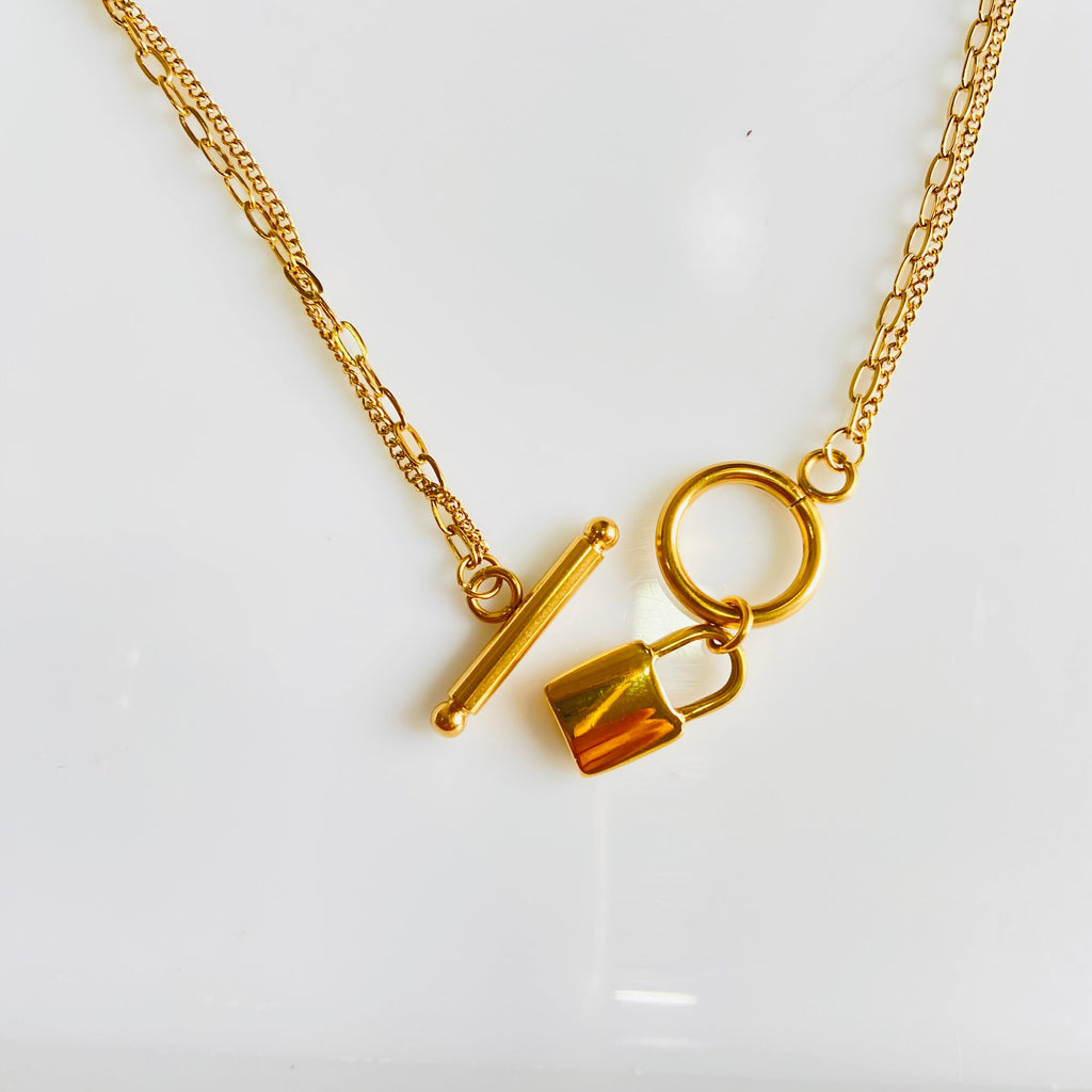 Lock and Key Necklace - For Women