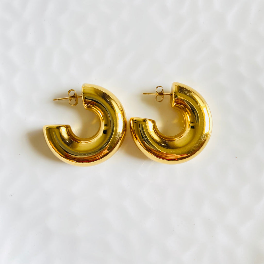 Signature Bold Hoops (Stainless Steel)