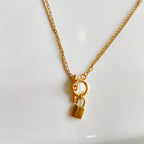 Lock and Key Necklace - For Women