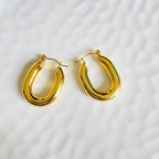 Opal Hoops (Stainless Steel)