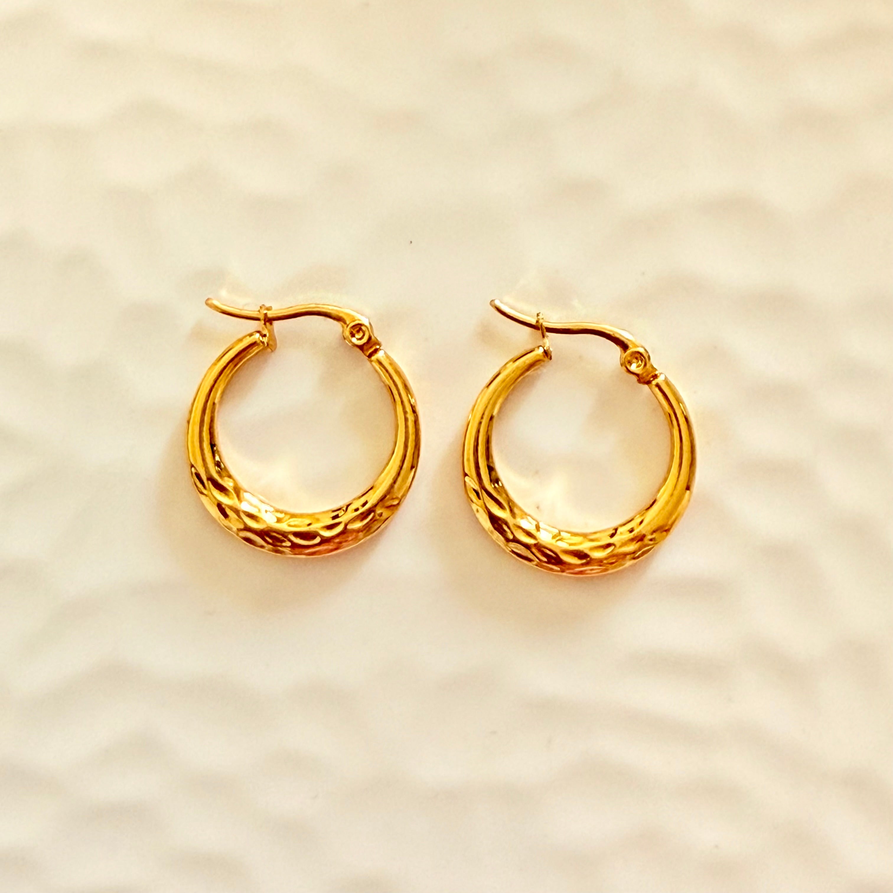 Jasmine Hoops (Stainless Steel)