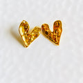 Heart Textured Earring (Stainless Steel)