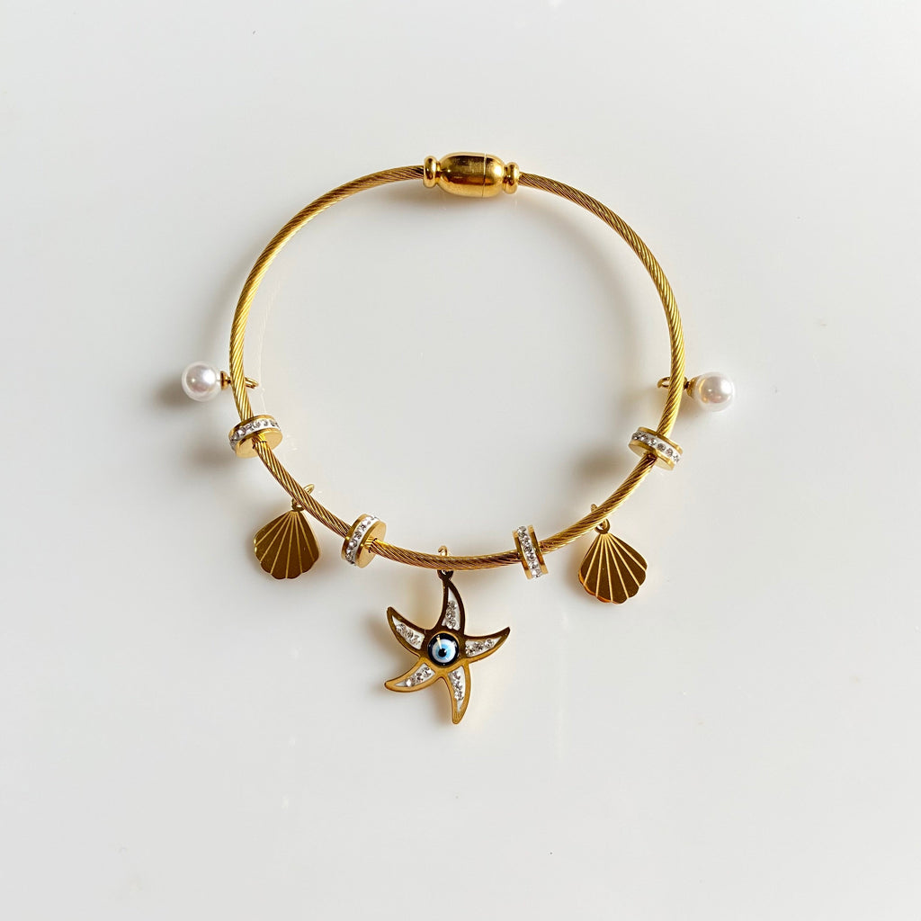 Seashell Charm Bracelet - For Women