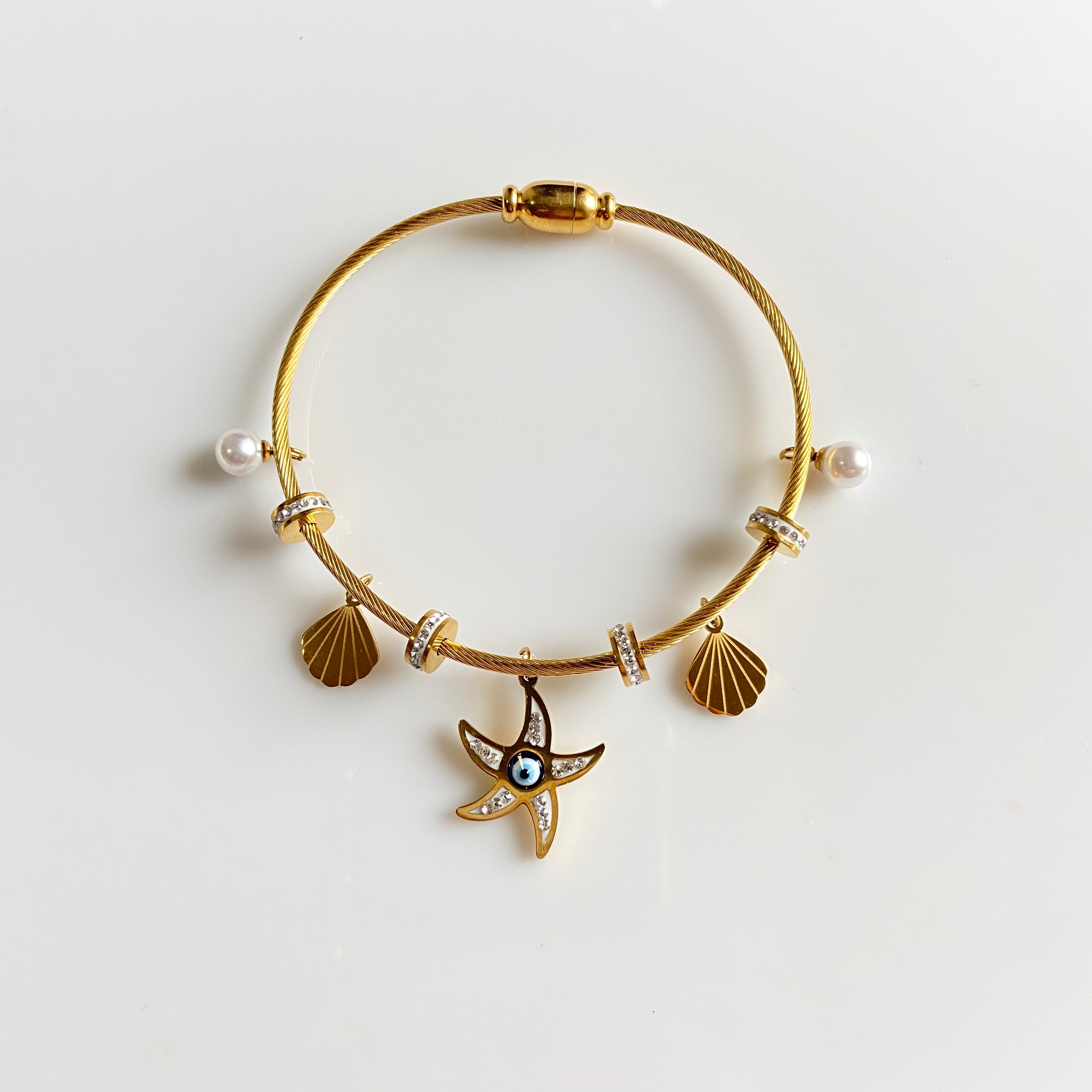 Seashell Charm Bracelet - For Women