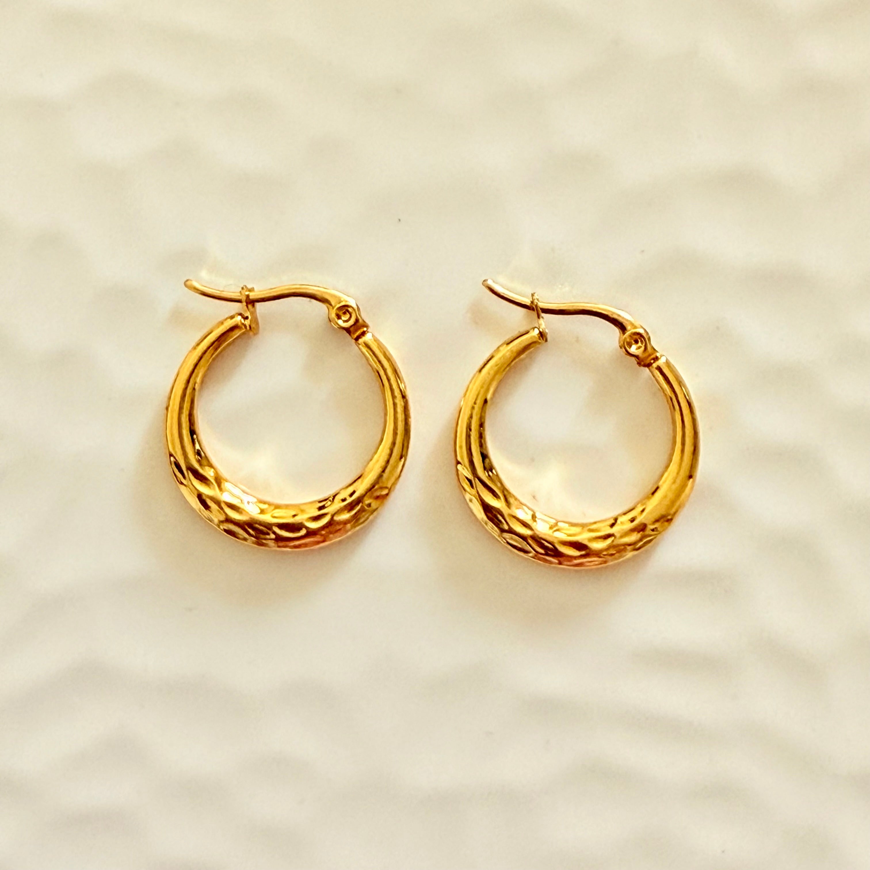 Jasmine Hoops (Stainless Steel)