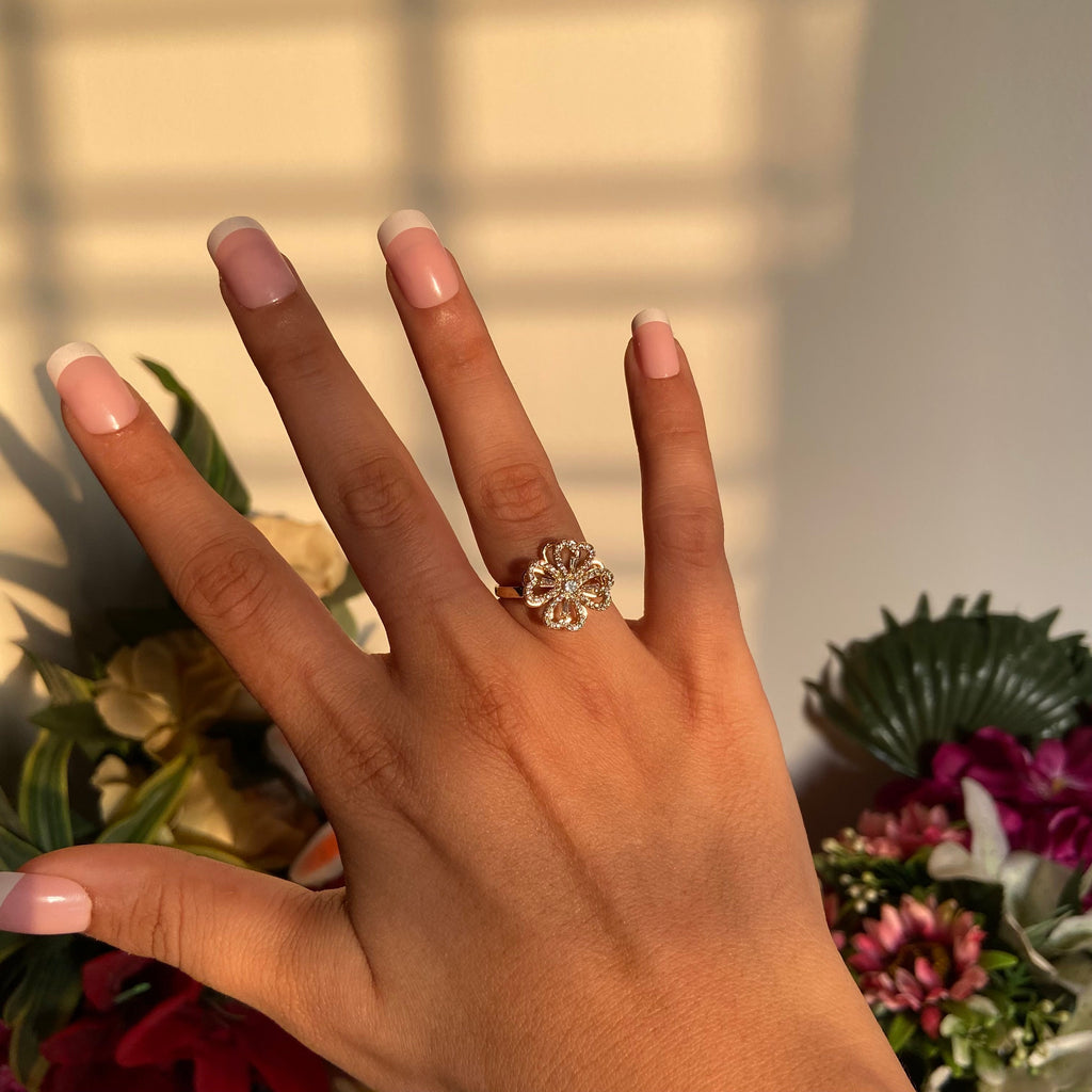 Lotus Rotating Ring - For Women