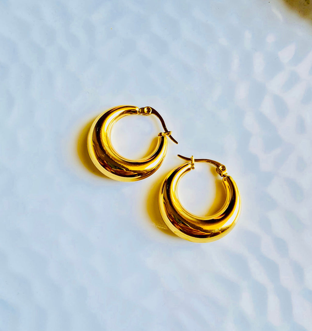 Moon Hoops (Stainless Steel)