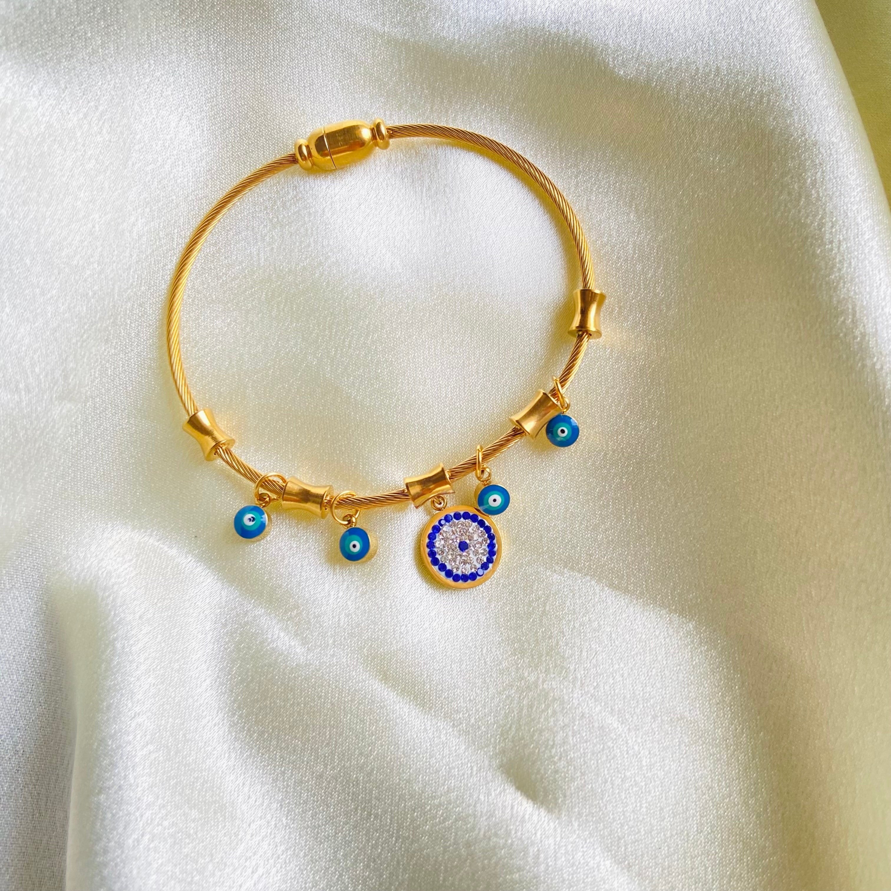 Evil Eye Charm Bracelet - For Women