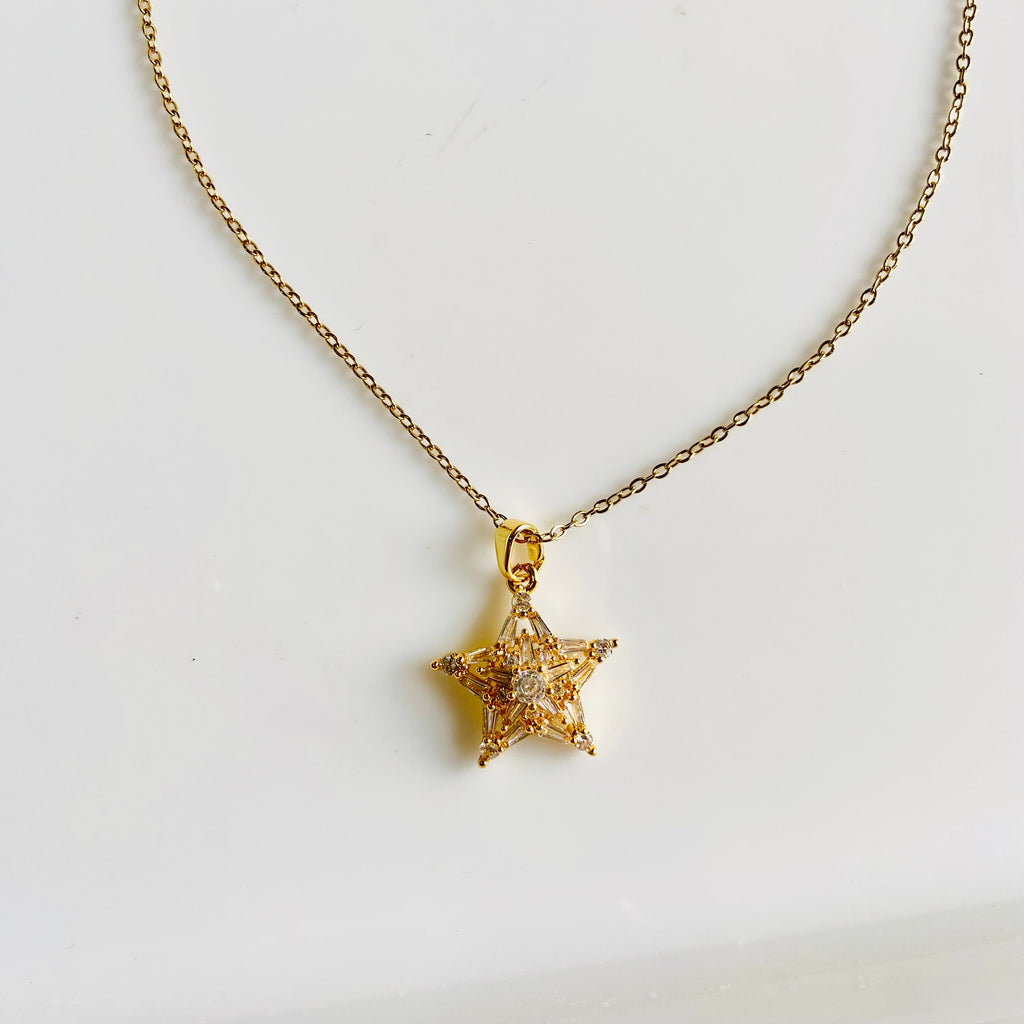 Studded Star Necklace - For Women