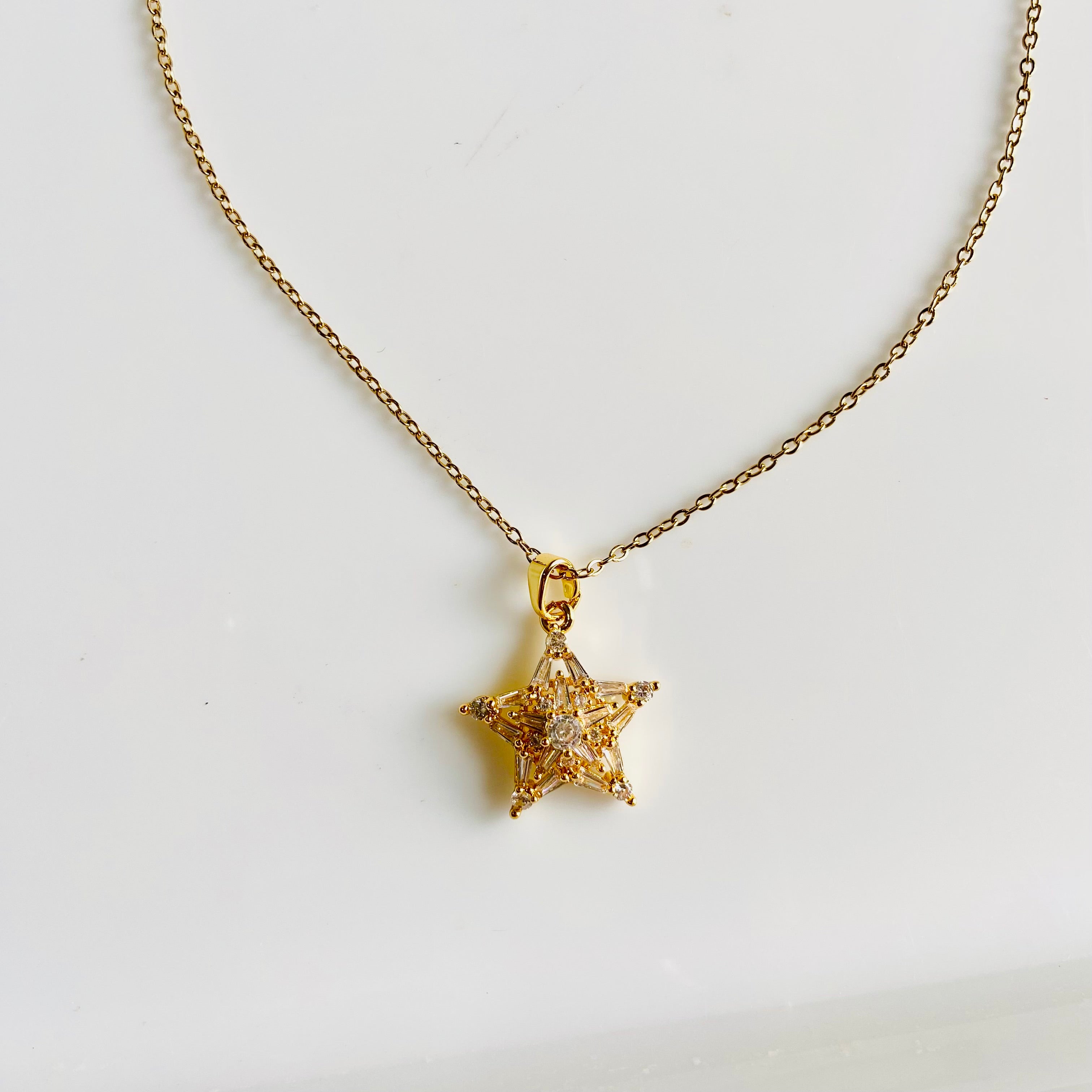Studded Star Necklace - For Women