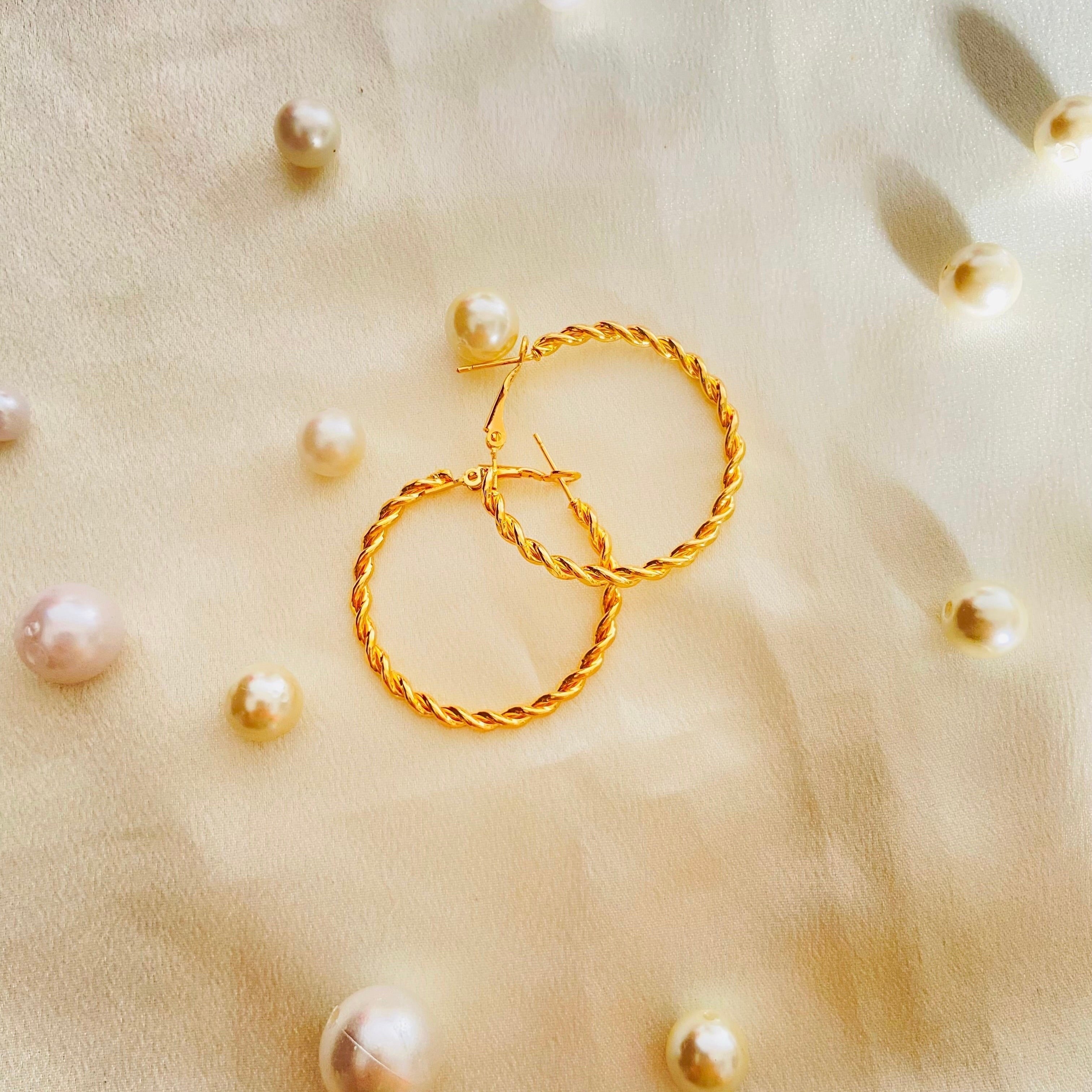 Maria Hoops (Stainless Steel)