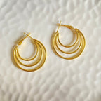 Triple Layer Hoops (Stainless Steel)