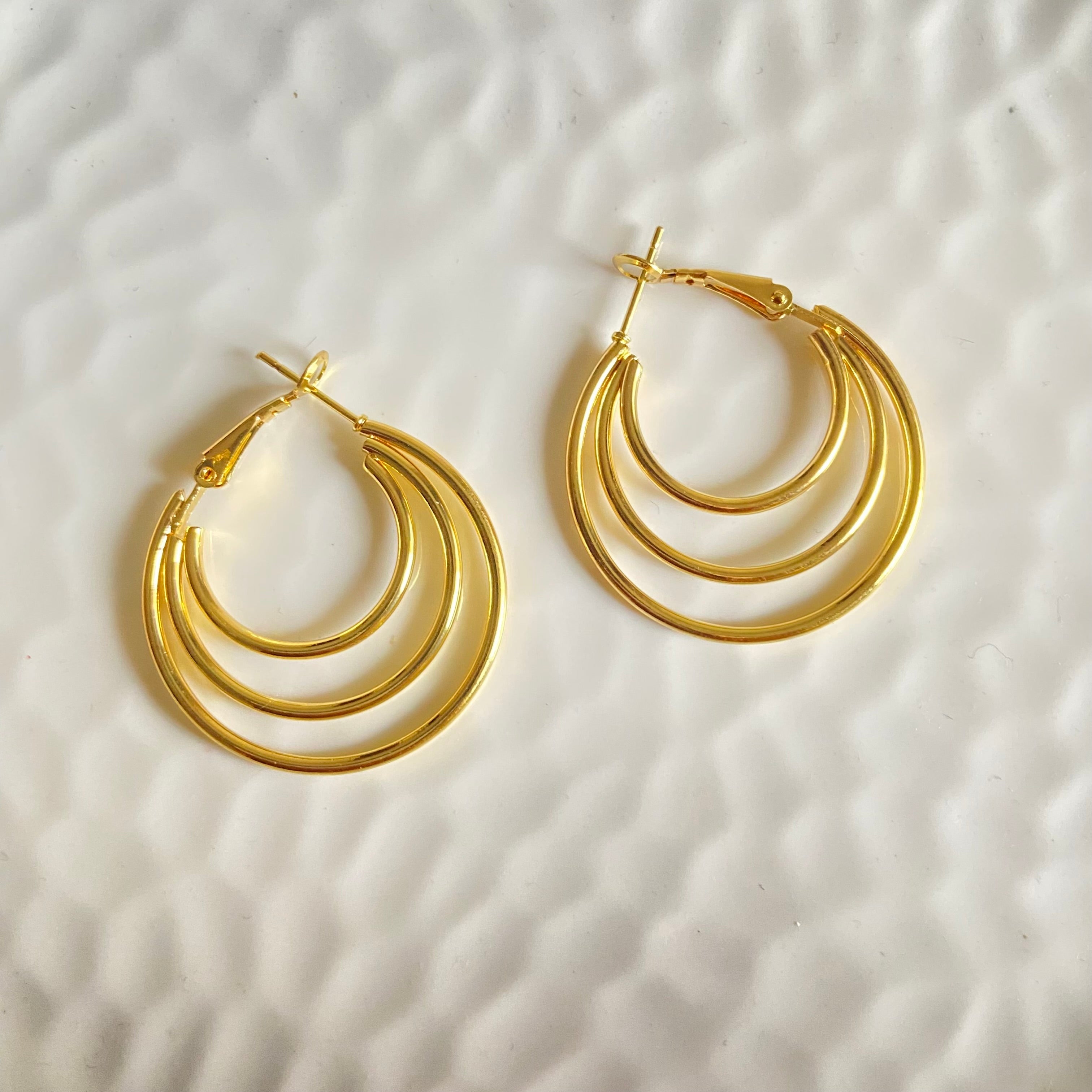 Triple Layer Hoops (Stainless Steel)