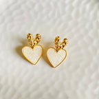 Couple of Hearts Earrings (Stainless Steel)