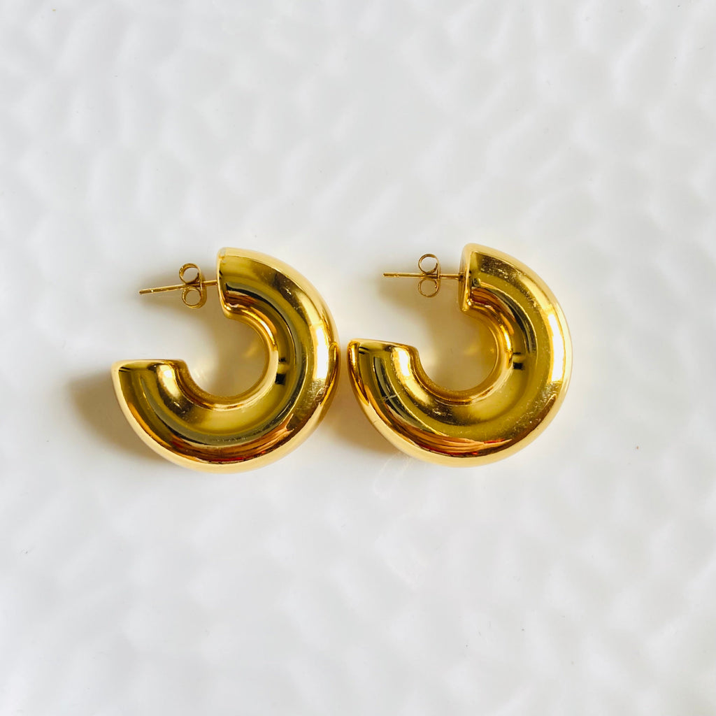 Signature Bold Hoops (Stainless Steel)
