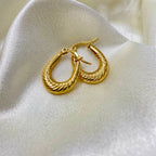 Clara Hoops (Stainless Steel)