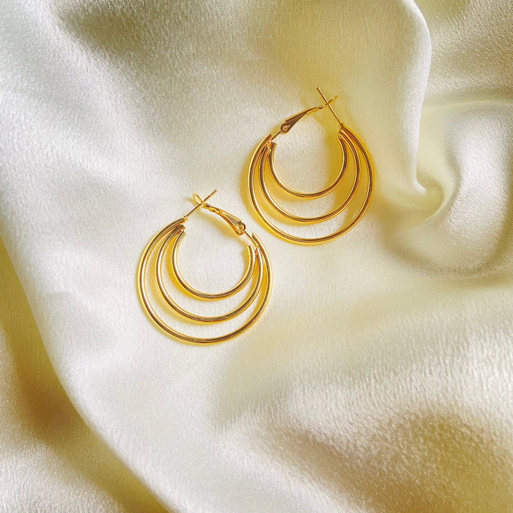 Triple Layer Hoops (Stainless Steel)