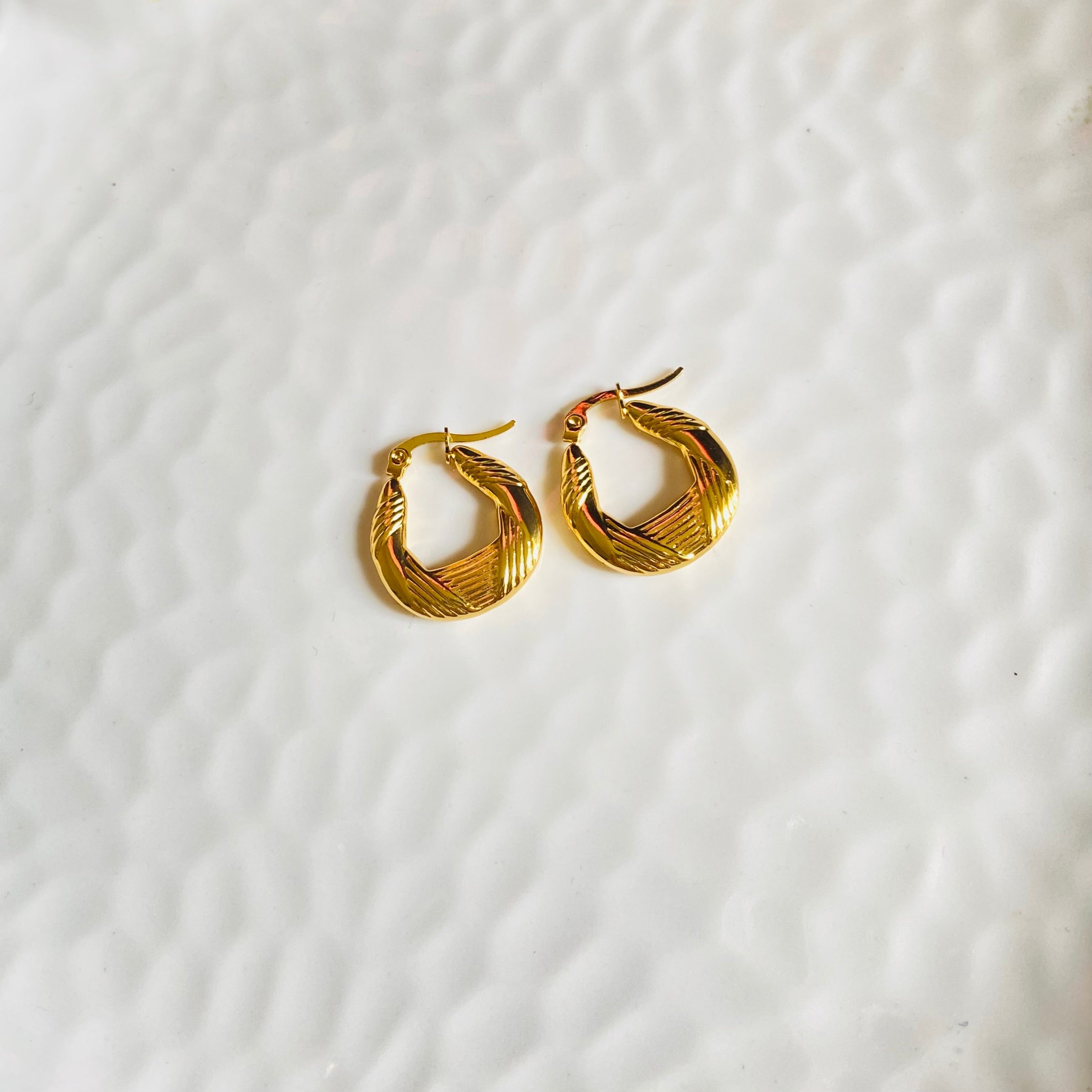 Nia Hoops (Stainless Steel)
