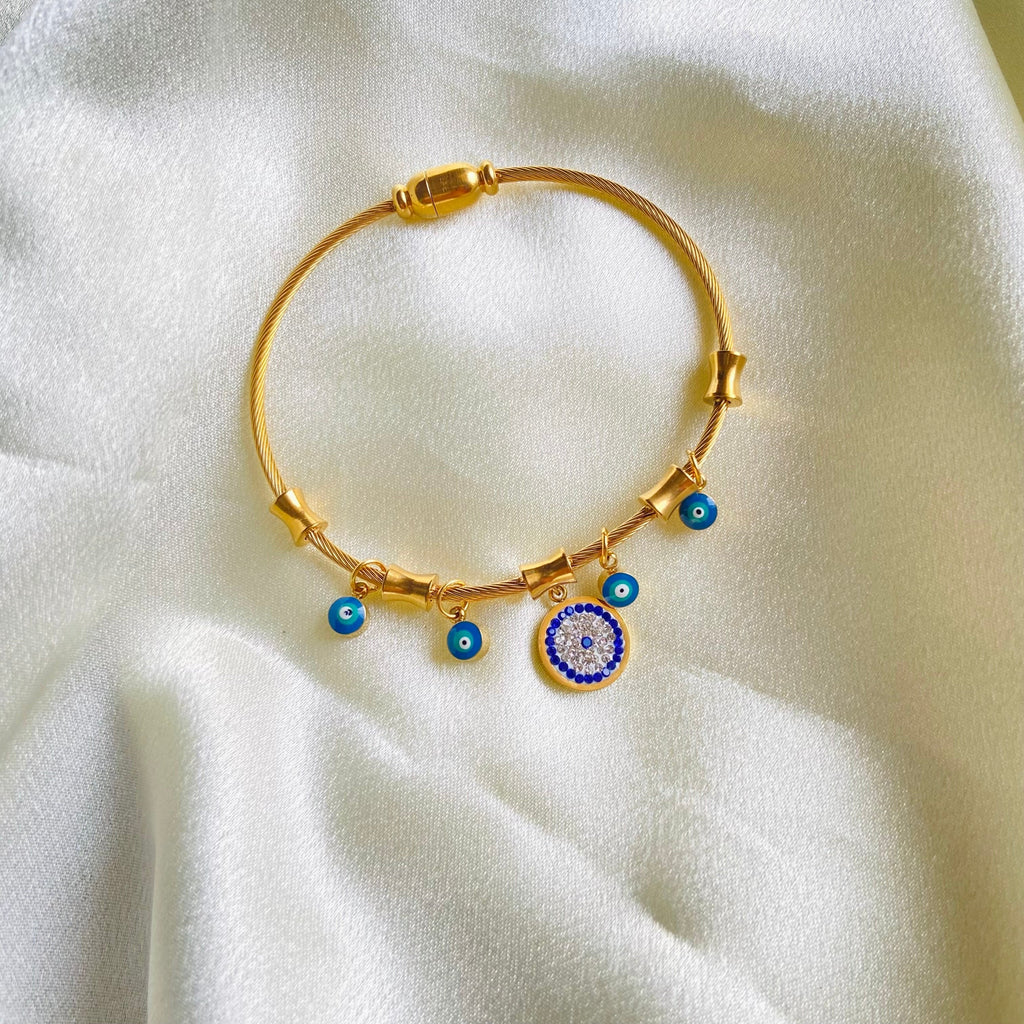 Evil Eye Charm Bracelet - For Women