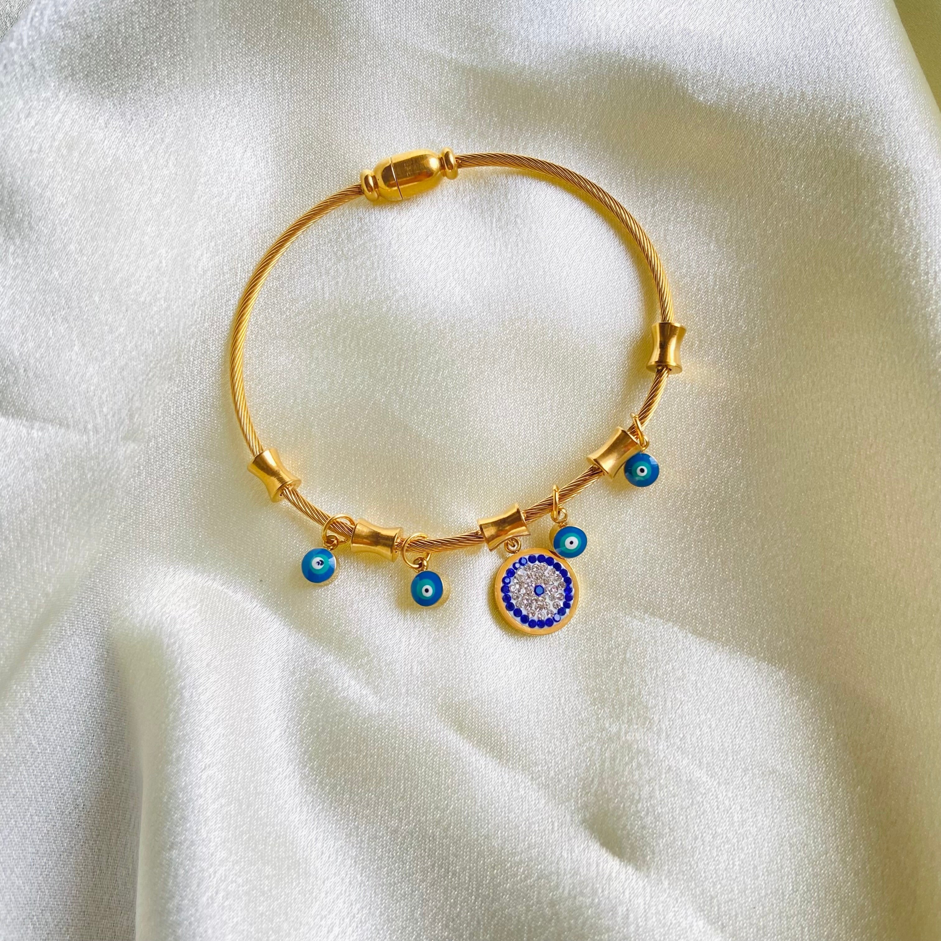 Evil Eye Charm Bracelet - For Women